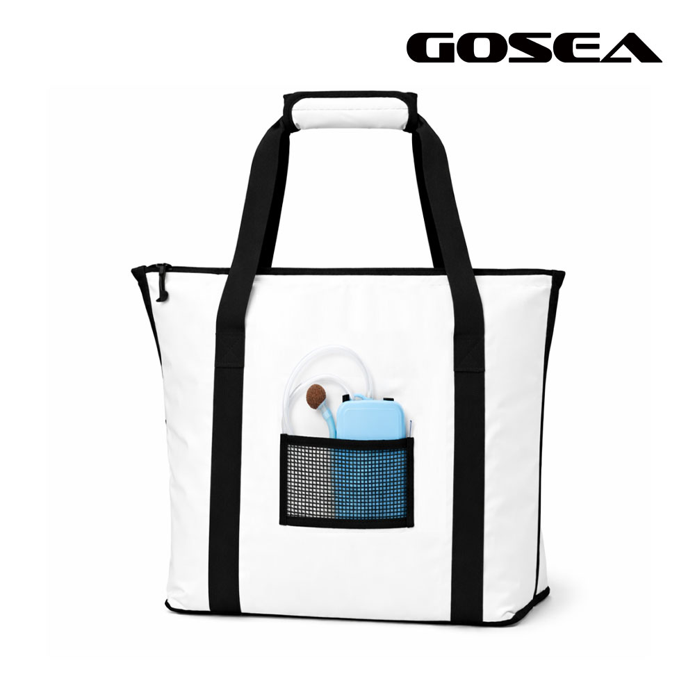 GOSEA 원 팩 쿨러백 휴대용 아이스 백 가방 소프트 쿨러 캠핑 보냉 화이트 이미지 8