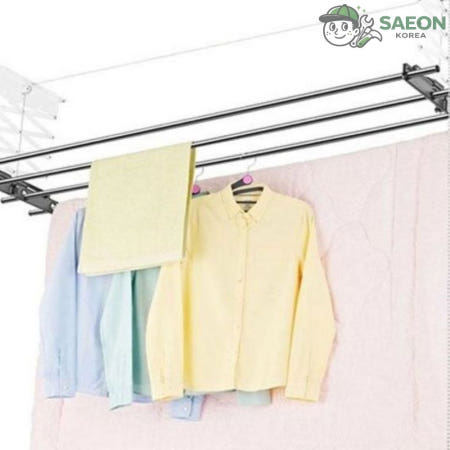 로넬리빙 반자동건조대 CH4180 웰렉스 천장형 높이조절 빨래건조