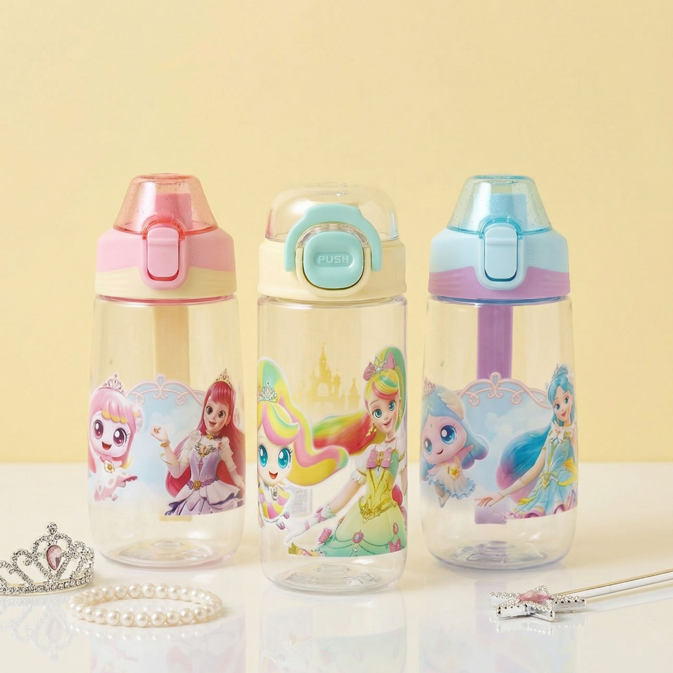 원터치 스파우트 물병 사뿐핑 유아 유치원 어린이집 휴대용 제품 이미지