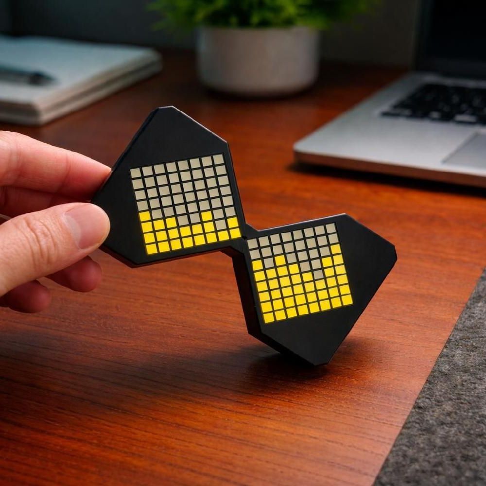 전자 모래시계 공부 요리 타이머 LED 탁상 초시계 블랙