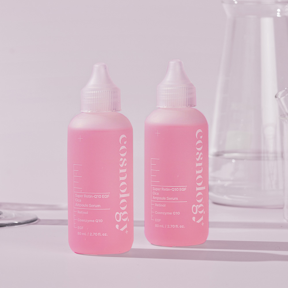 코스놀로지 레티놀 EGF 줄기세포 주름탄력 모공앰플 핑크샷X4 80ml, 2개 이미지 1