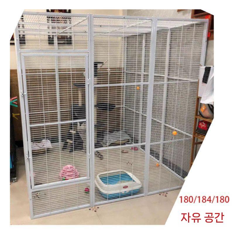 고양이 격리장 이동식 울타리 펜스 똥처리 실내 캣타워 폭 하우스 반려묘 - 상세 이미지 2