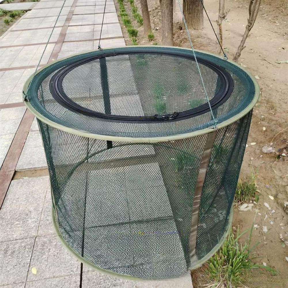 어망 낚시 60x60cm 살림망 날파리 악세사리 물고기 표시 꿰미 뜰채 1 X지름 60 높이 60 4밀리미터 구멍 - 상품 이미지