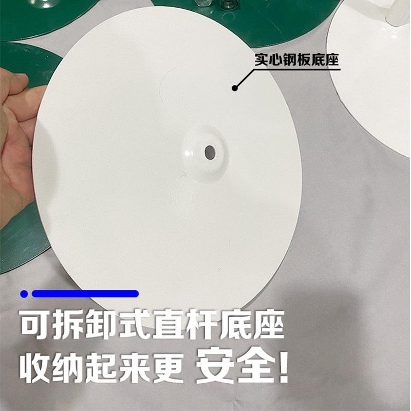 자이언트 플라워 받침대 웨딩 원형 랙 철제 종이꽃 고정대 빅플라워 장미 고정 진녹색 20cm 단일기둥 - 상세 이미지 2