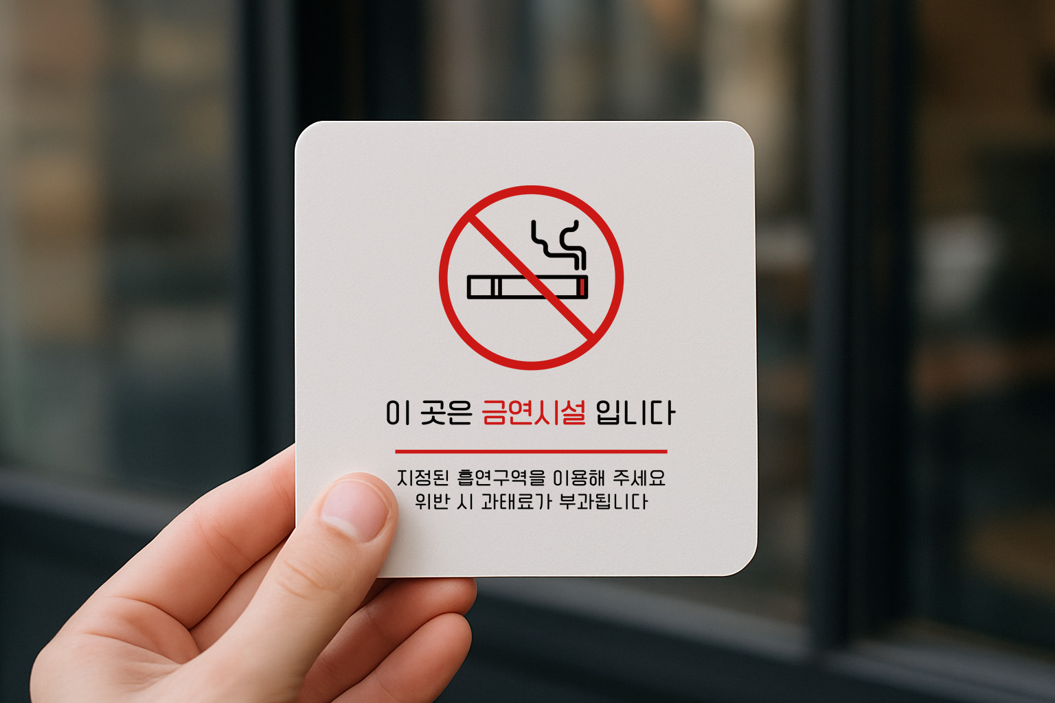 금연구역 흡연금지 출입구 금연 건물 매장 267 100x100 - 상품 이미지