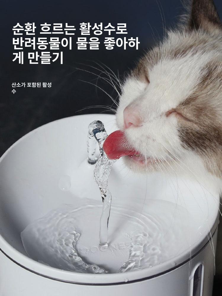 정수기 고양이 물주기 애완견 공급 순환 활수 자동 분수 동물용 물 대용량 급수기 반려동물 - 상세 이미지 3