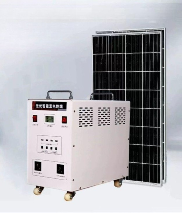 캠핑카태양광 220V 고출력 세트 발전기 풀 1500W 표준 리튬 배터리 발전 시스템 - 상품 이미지