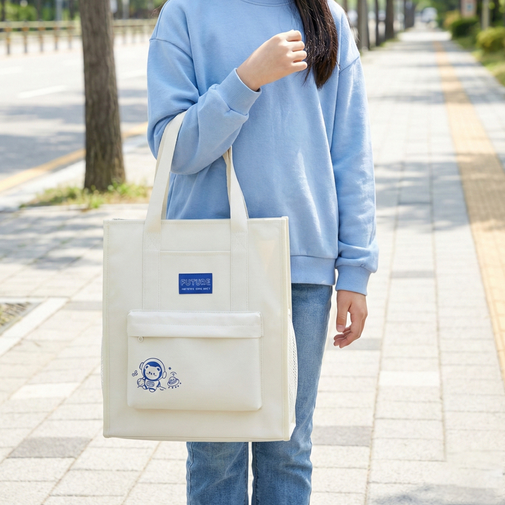 학생 초등 아동 어린이 키즈 여아 주니어 남아 학원 신발 실내화 주머니 학교 보조 가방 - 상세 이미지 2