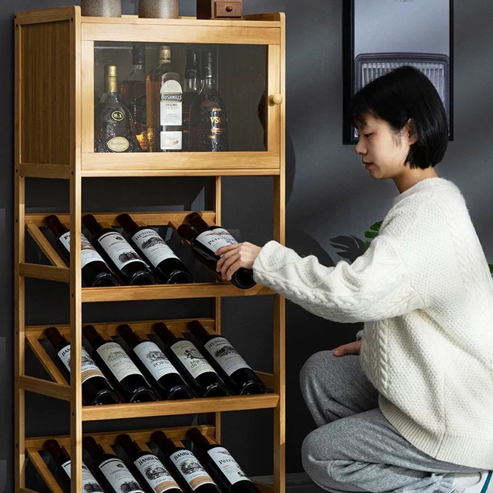 와인랙 양주 술 보관함 거치대 원색 A. 고화질 투명 캐비닛 도어 원색 3겹 길이 52mm - 상세 이미지 2