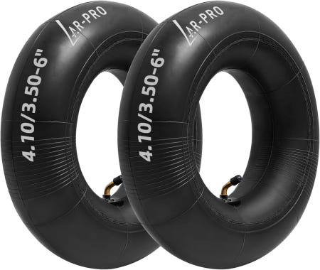 [해외]TR-87 벤트 밸브가 있는 AR-PRO 4.10/4.00/3.50-6 내부 튜브 잔디깎이 트랙터 휠바로우 핸드트럭 야드 트레일러 스노우 블로어 4.10/3.50-6(TR-