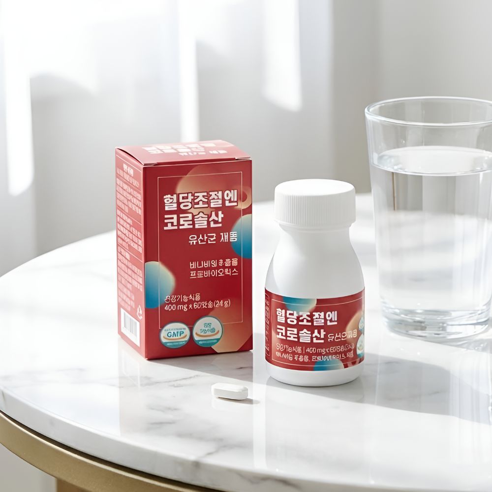 코로솔산 유산균 400mg 식후 혈당케어 바나바잎추출물 60캡슐, 1개 이미지 6