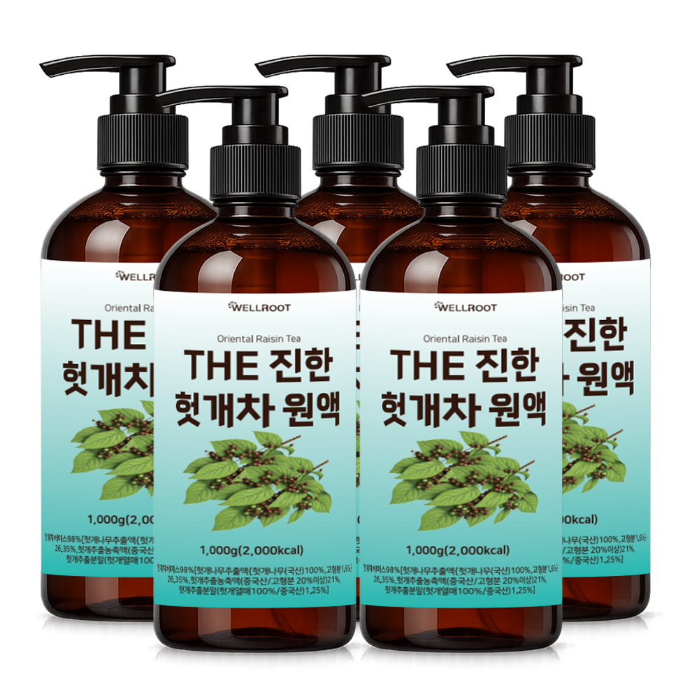 THE 진한 헛개차 원액 진액 농축액 액기스 헛개수 1kg, 5개 - 상품 이미지