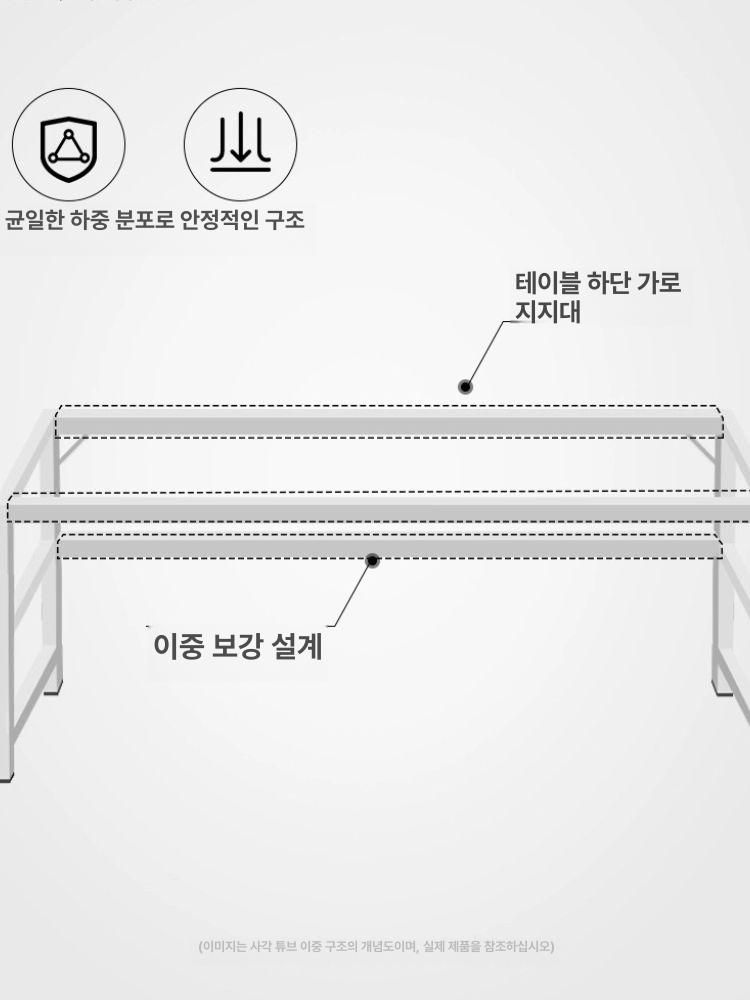 간이 틈새 책상 카페 탁자 폭좁은책상 쇼파 뒤선반 수납 블랙 오크 단층 80 x 40x74 - 상세 이미지 2