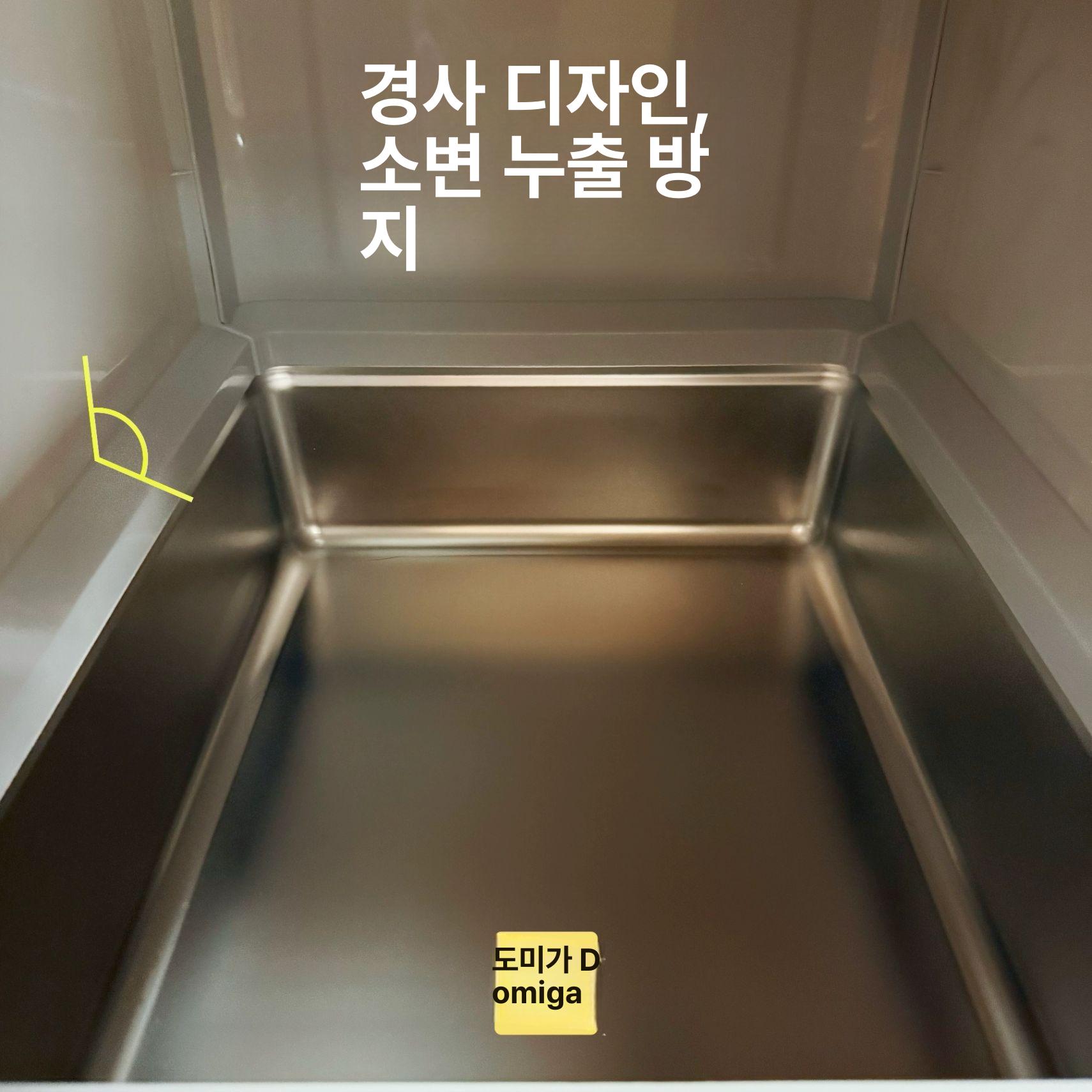 스텐 대형 고양이 서랍형 화장실 51x41x38cm 밀폐 이동식 실외 동물 - 상세 이미지 4