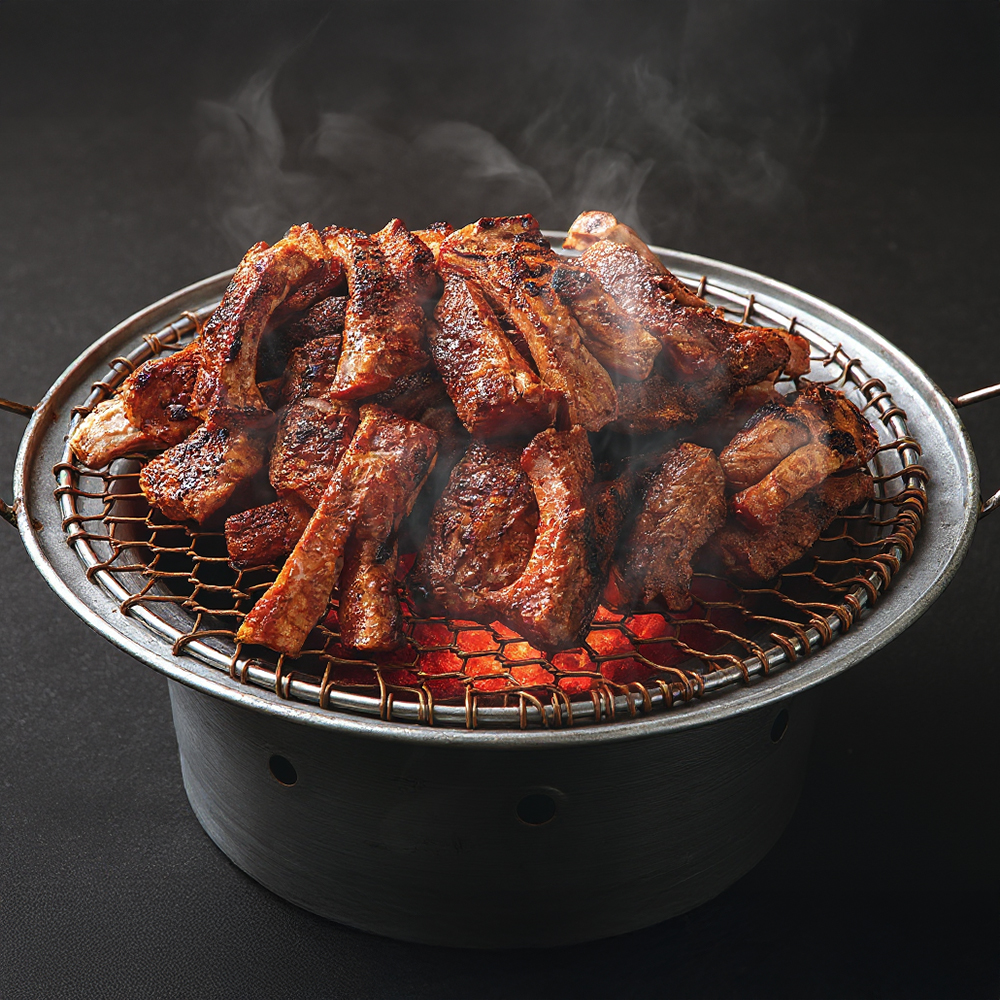 립스터 숙성 시즈닝 쪽갈비 등갈비 캠핑 바베큐 홈파티 야식 술안주 숯불바베큐맛, 550g, 1개 - 상세 이미지 5
