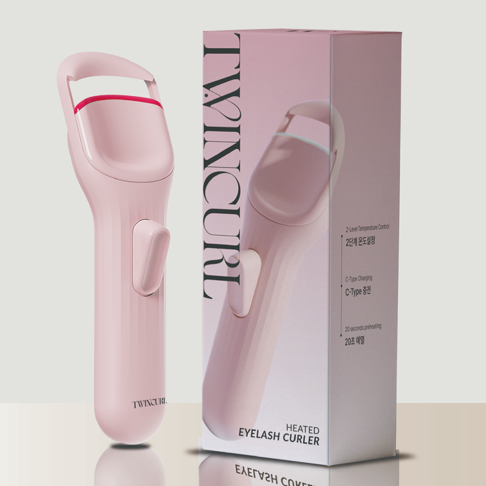 트윙컬 미니 속눈썹고데기 온열뷰러 C타입충전 히팅뷰러 제품 이미지