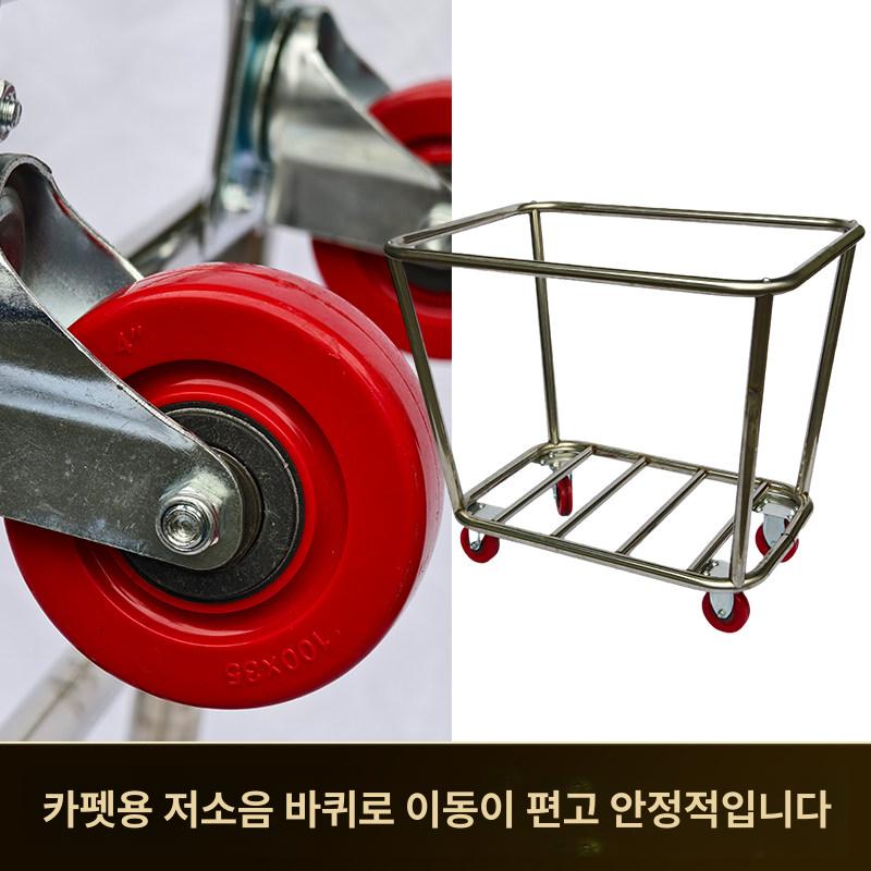 원형 빨래통 접이식 바구니 린넨 카트 라탄 스타일 햄퍼 원뿔형 분리형 8관 커피 내구형 - 상세 이미지 4
