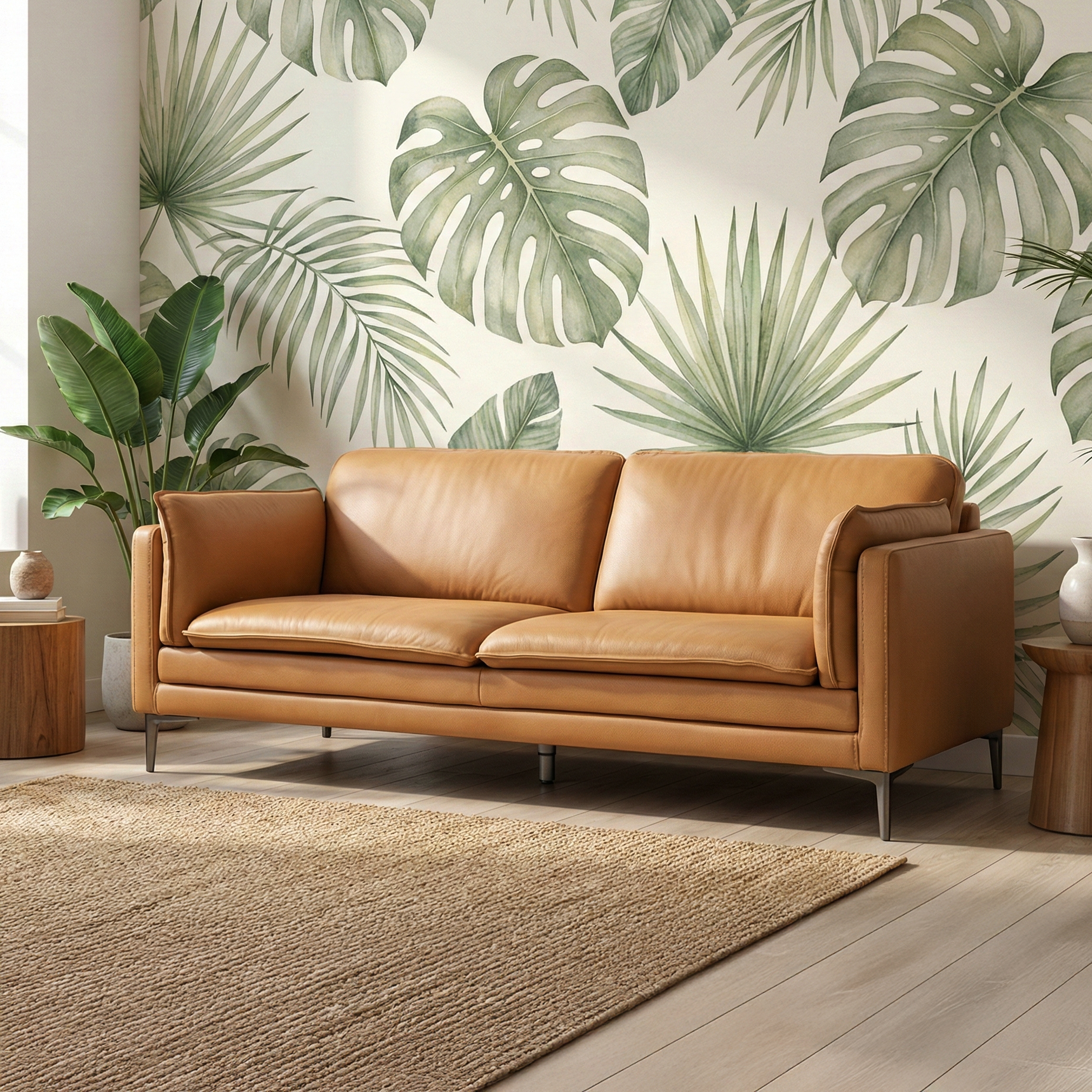 보테 3인용 이태리 풀그레인 소프트터치 전체 천연가죽 쇼파 폭 좁은 거실 작은 소파연구소