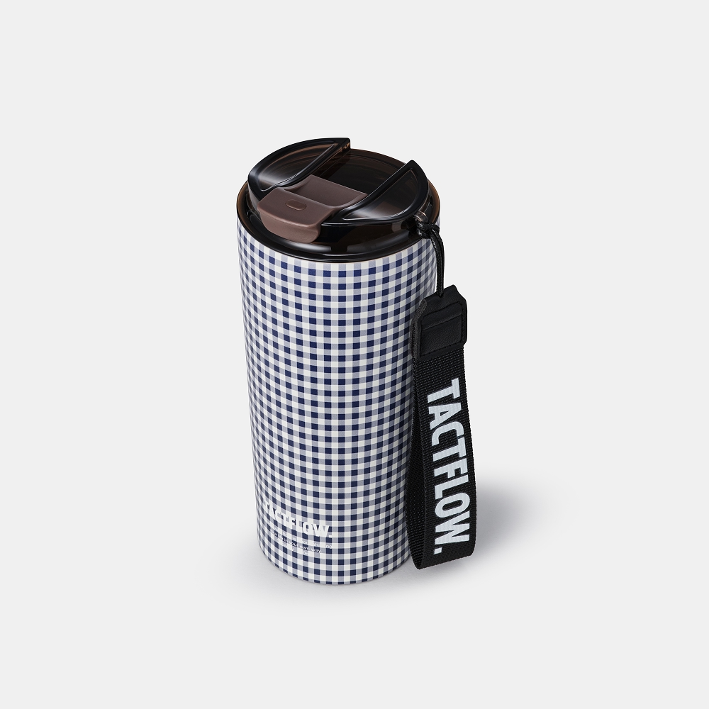 택플로우 세라믹 텀블러 650ml, 미드나잇체크 - 상세 이미지 2