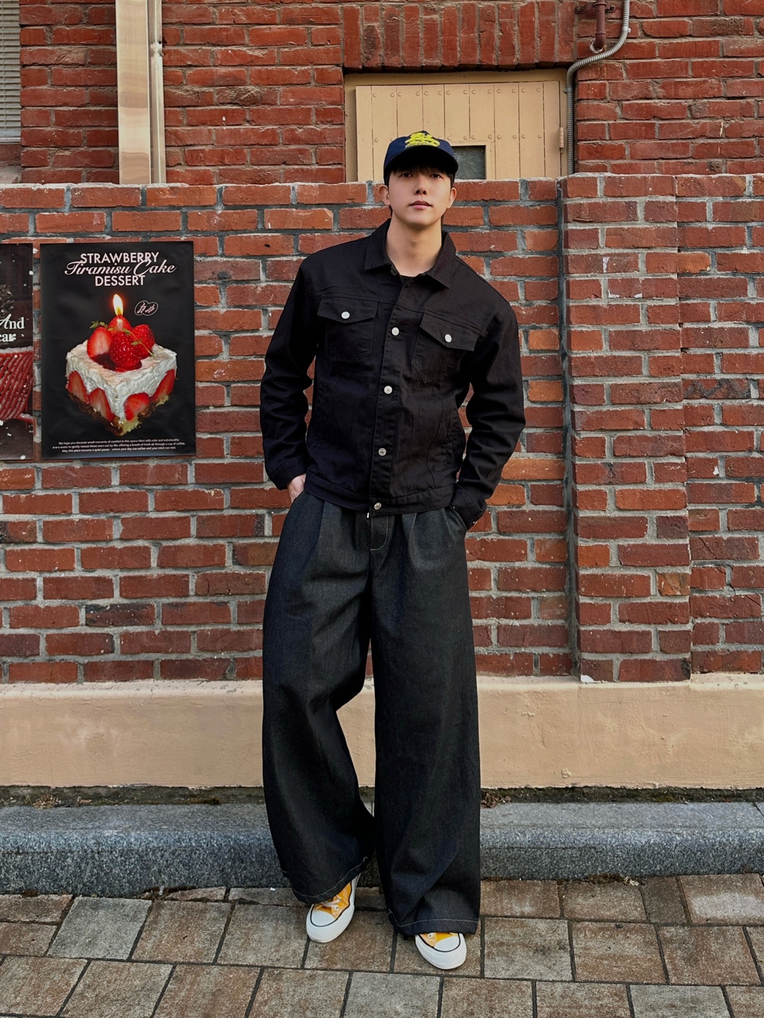 남자생지데님 흑청바지 남자와이드청바지 이미지 7