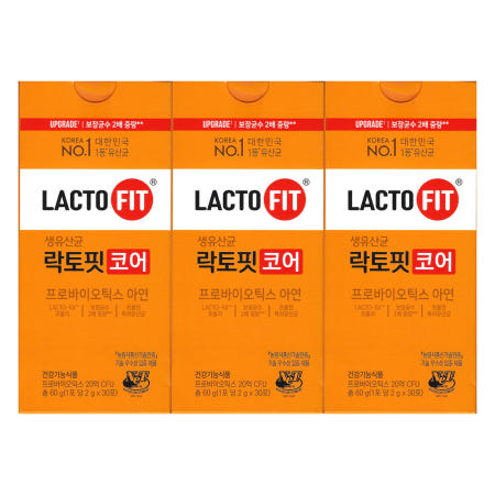락토핏 생유산균 코어 2g x 30포 3개