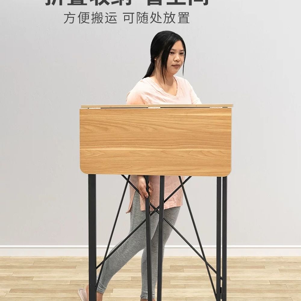 스탠딩 테이블 책상 학교 높이조절 접이 데스크 높낮이 A. 80cm 접이식 스탠딩 데스크 - 상세 이미지 2