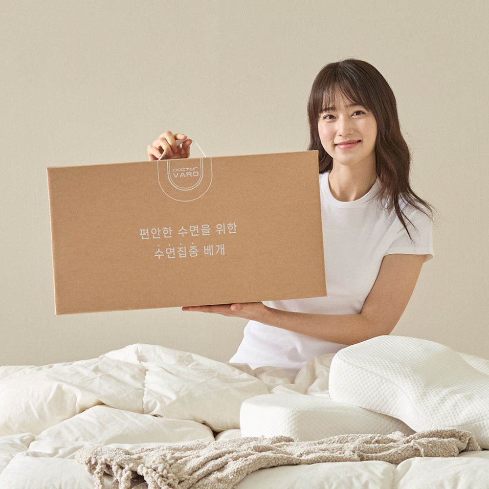닥터바로 프리미엄 경추베개 목디스크 일자목 거북목 기능성 메모리폼 베개 텐셀
