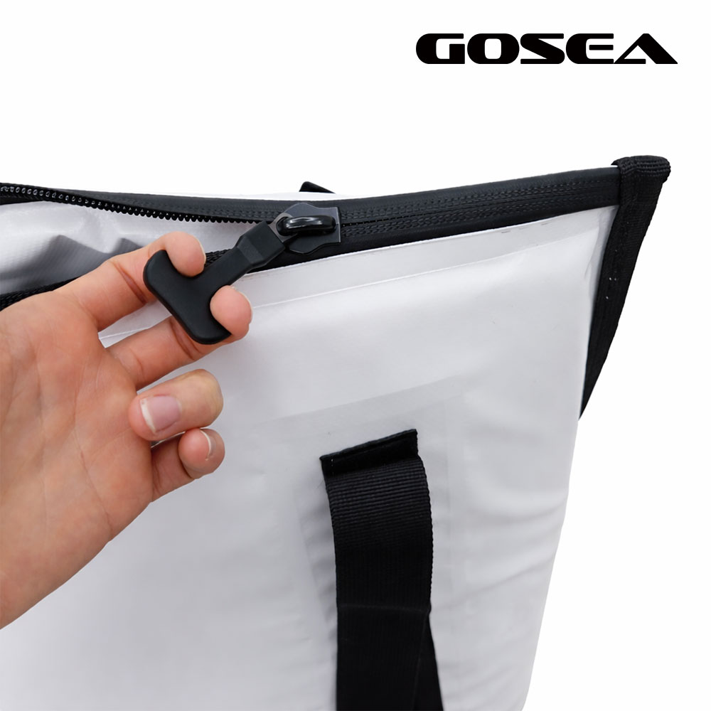 GOSEA 원 팩 쿨러백 휴대용 아이스 백 가방 소프트 쿨러 캠핑 보냉 화이트 이미지 6