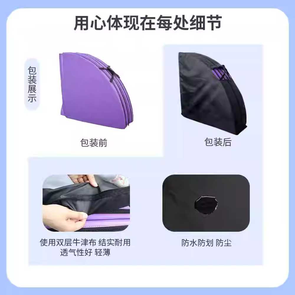 폴댄스매트 패드 충격방지 봉춤 안전매트 둥근 쿠션 1.2m x 5cm 블랙 - 상세 이미지 2