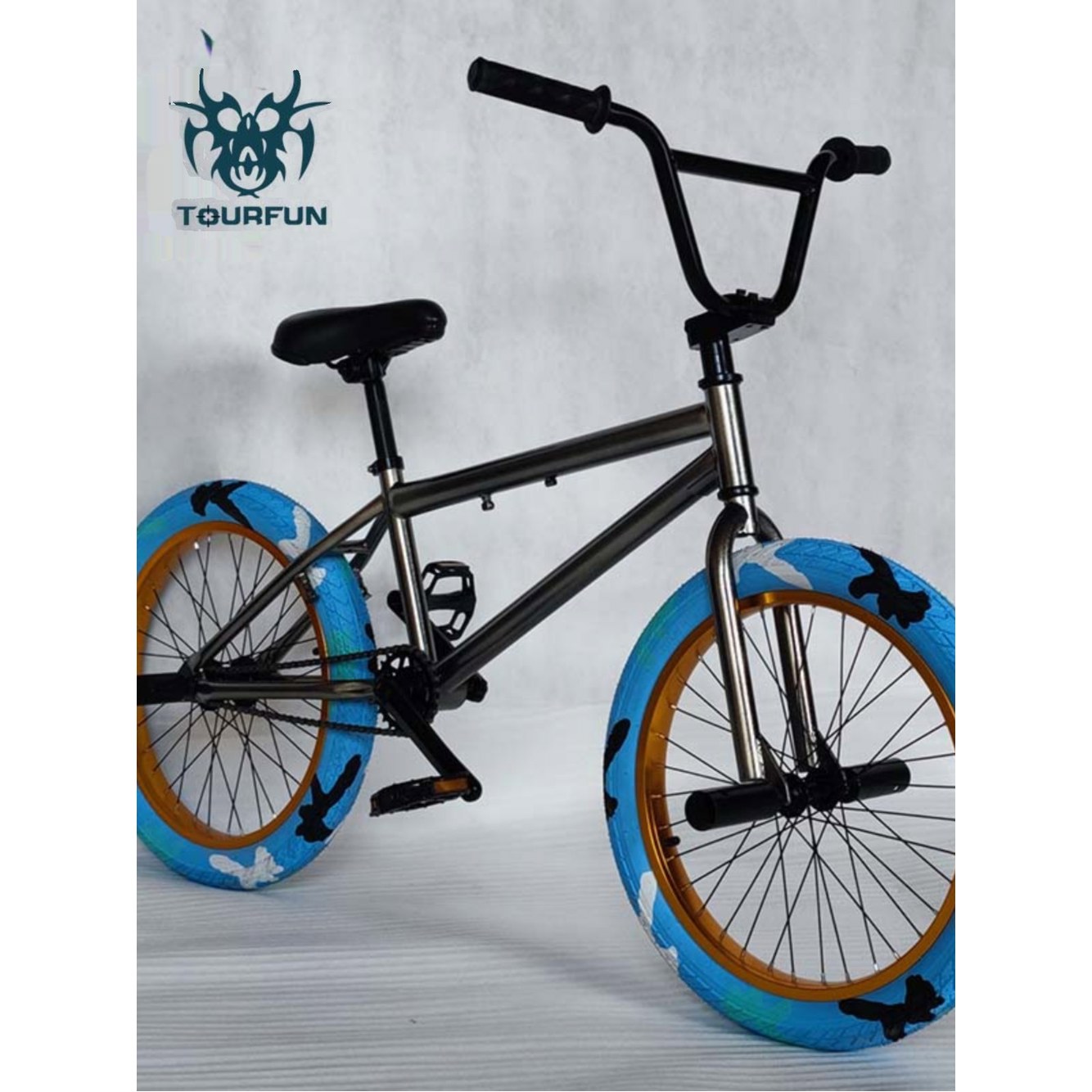 버전 다크서클그린카모 X1 묘기자전거 스턴트 BMX 20인치 라이트실버 형 크롬 커스텀 스포츠 라이트실버 다크서클그린카모 - 상세 이미지 2