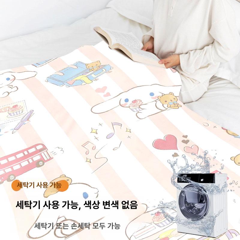 헬로키티 무릎 담요 플란넬 사계절 낮잠 사무실 숄 소파 커버 나들이 야외 캠핑용 블랭킷 mtk402 1 150 x 110cm 낮잠숄담요 - 상세 이미지 4
