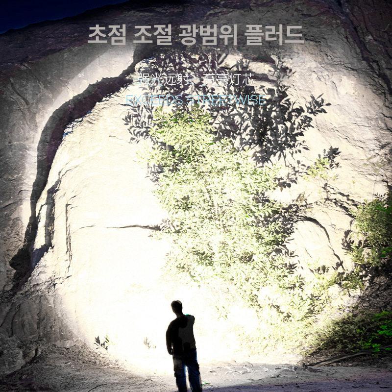 LED 작업등 충전식 제로빔 초강력 전술 써치라이트 기본 1-2시간 고정 초점 - 상세 이미지 5