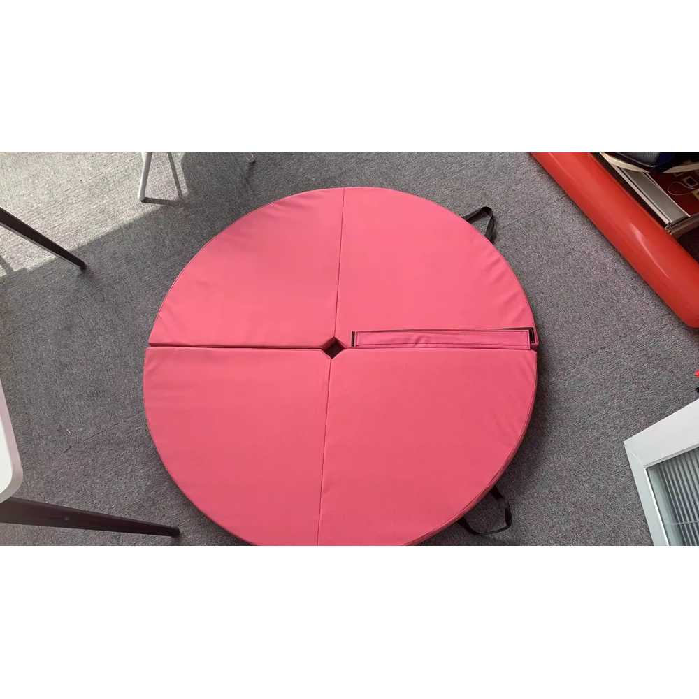 폴댄스매트 패드 충격방지 봉춤 안전매트 둥근 쿠션 1.2m x 5cm 블랙 - 상세 이미지 5