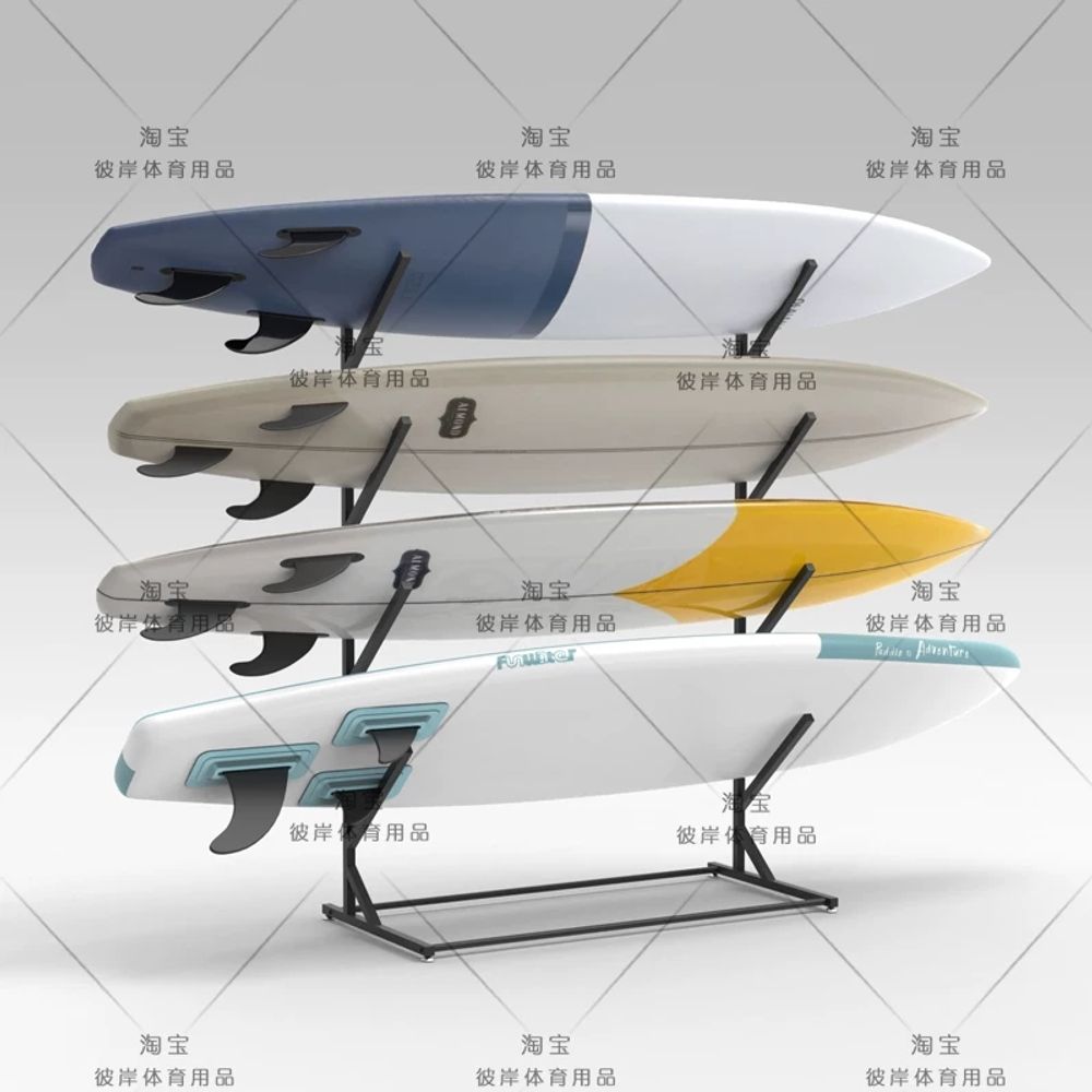 서핑보드 보관대 진열대 선반 거치대 웨이크 서퍼 4겹(20x A. 블랙 4겹206040CM - 상세 이미지 2