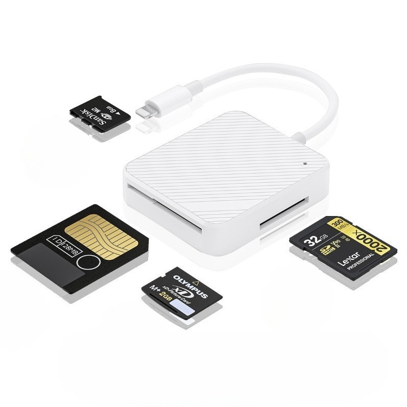 카드 리더 스마트 고속 USB2.0 3.0 플라스틱 경량 소형 멀티 미디어 메모리 - 상품 이미지