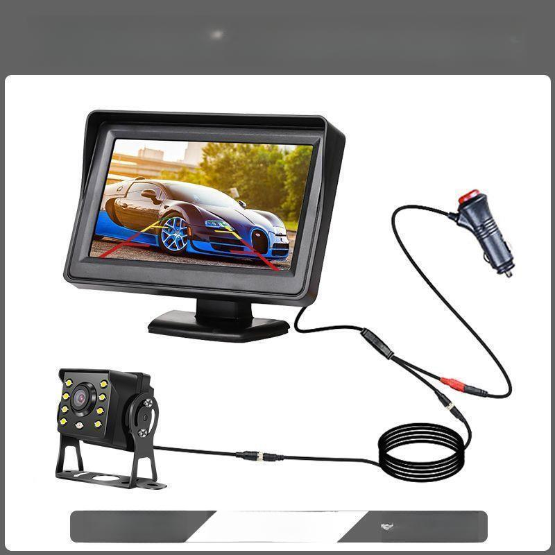 무선 후방 카메라 방수 CCTV 붐카메라 차량용 고화질 4.3인치 데스크탑 20m 12-15m 대형차 - 상품 이미지