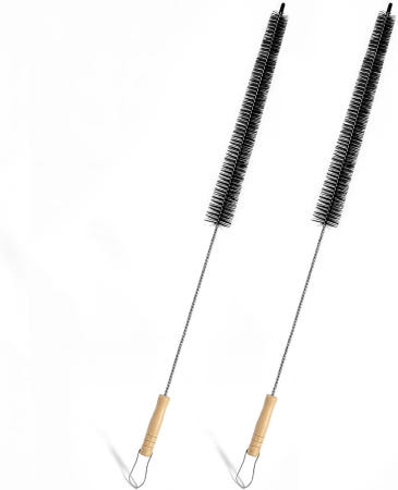 [해외]건조기 통풍구 청소 브러시 보푸라기 청소기 제거기 구부릴 수 있는 먼지 반려동물 털 간격 홈 도구 2개(28.5인치)