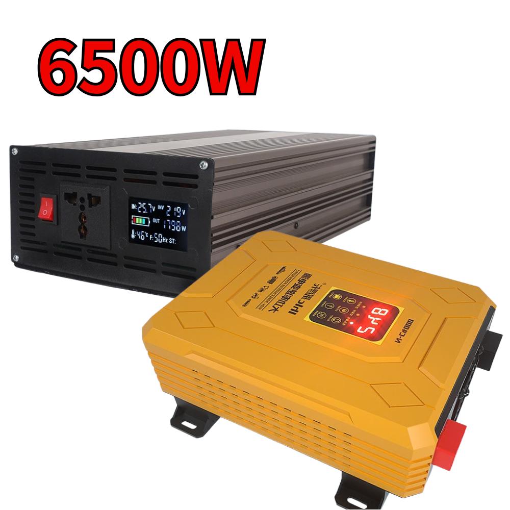 차량용 인버터 순수정현파 12V 24V 48V 60V 6500W 캠핑 차박 - 상품 이미지