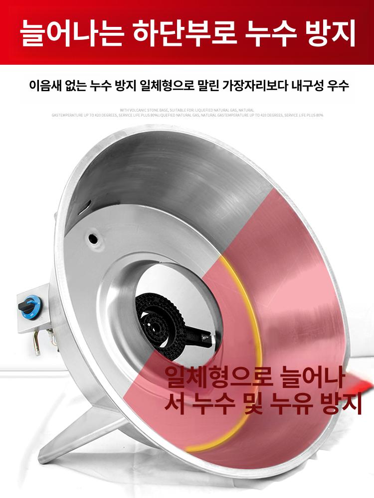 드럼통 캠핑용 그릴 훈제 화로 오븐 겸용 항아리 바베큐 90 파이프형 천연가스 3칸0.8두께 - 상세 이미지 4