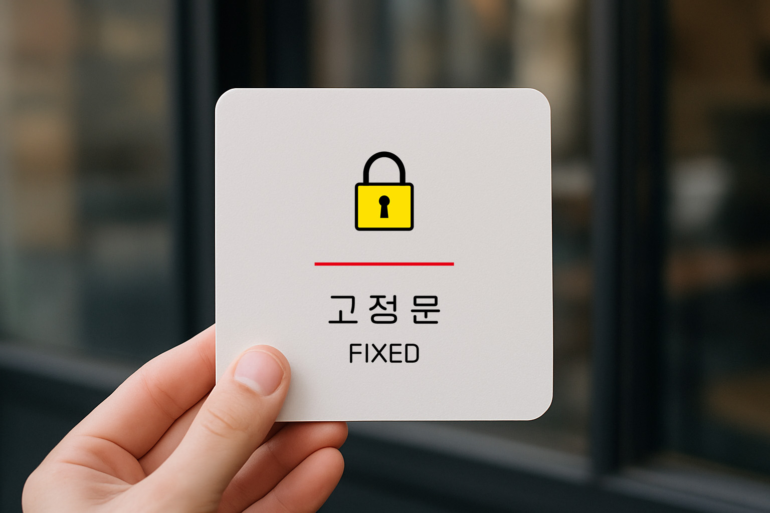고정문 출입문 사용금지 안내판 도어사인 289 100x100 - 상품 이미지