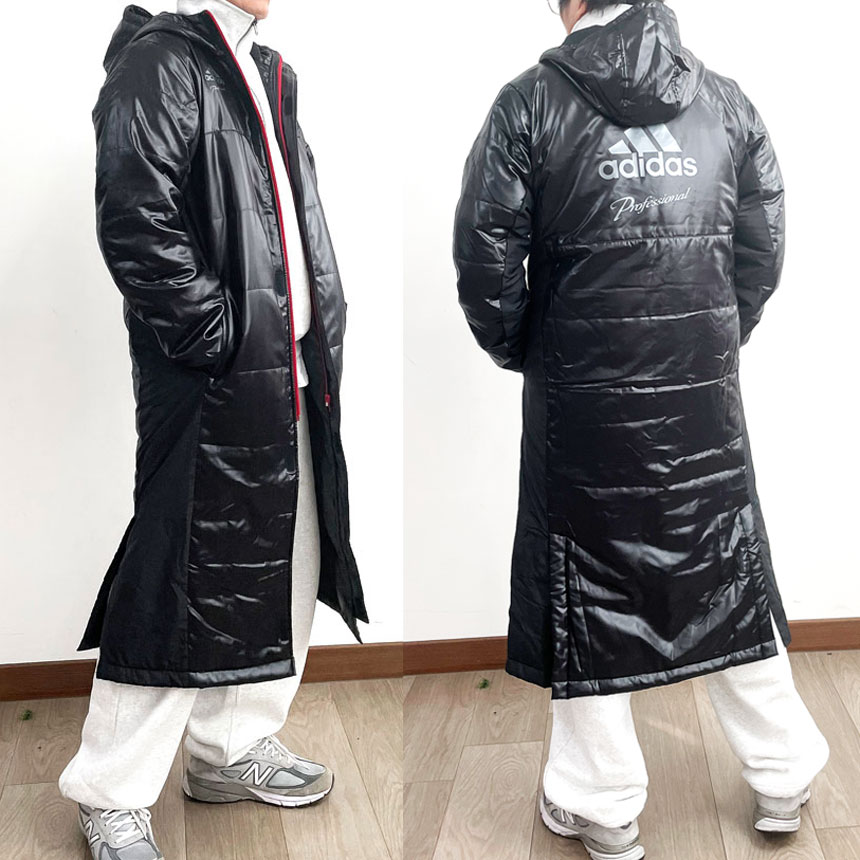 [라스트사이즈 세일] 아디다스 프로페셔널 사커 웜업 롱 벤치코트 AZ4133 M사이즈 Only 이미지 7