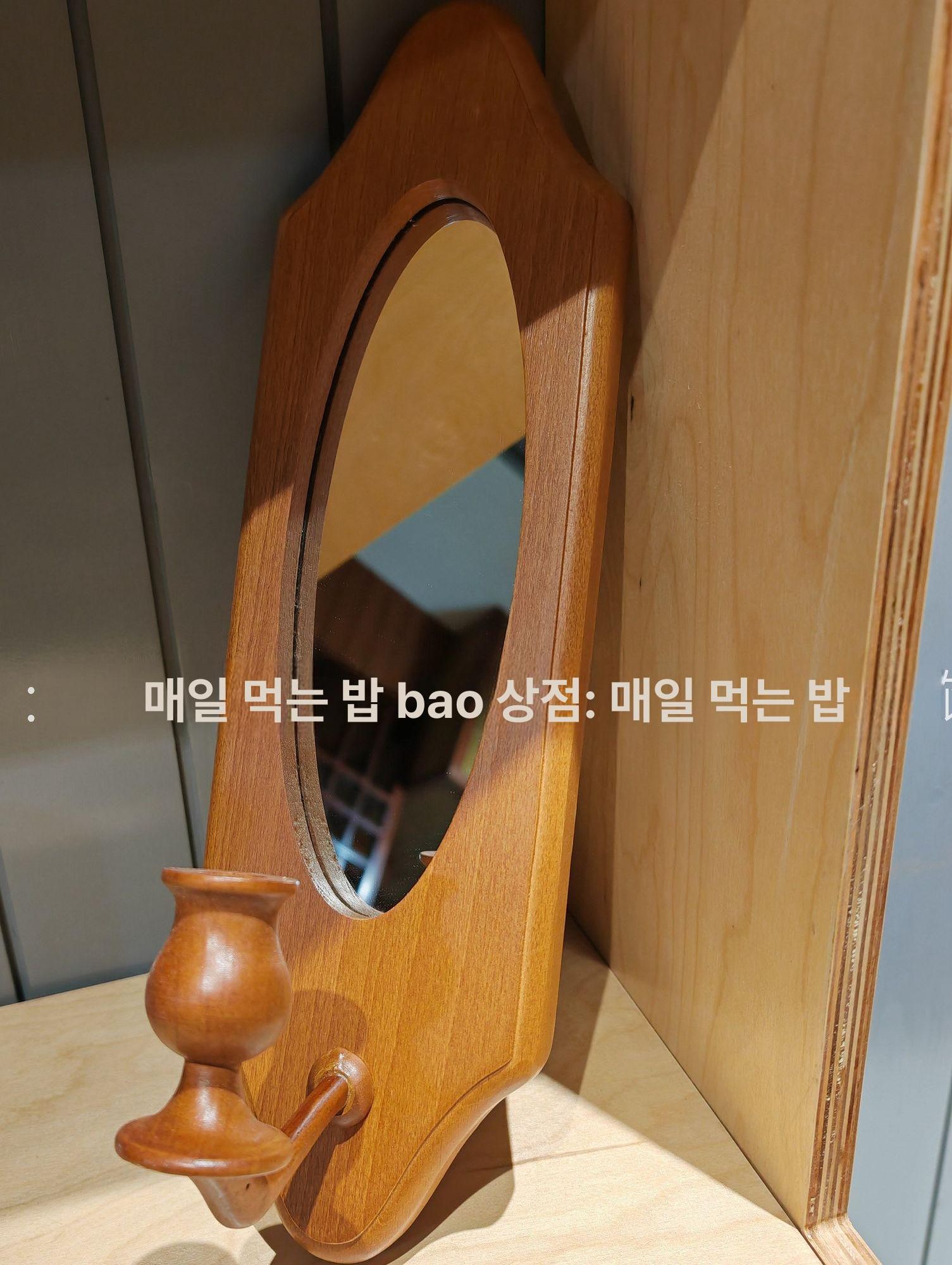 엔틱 벽걸이 촛대 원목 인테리어 유럽 호텔 A. 빈티지 커피색 너도밤나무 원목 A - 상세 이미지 4