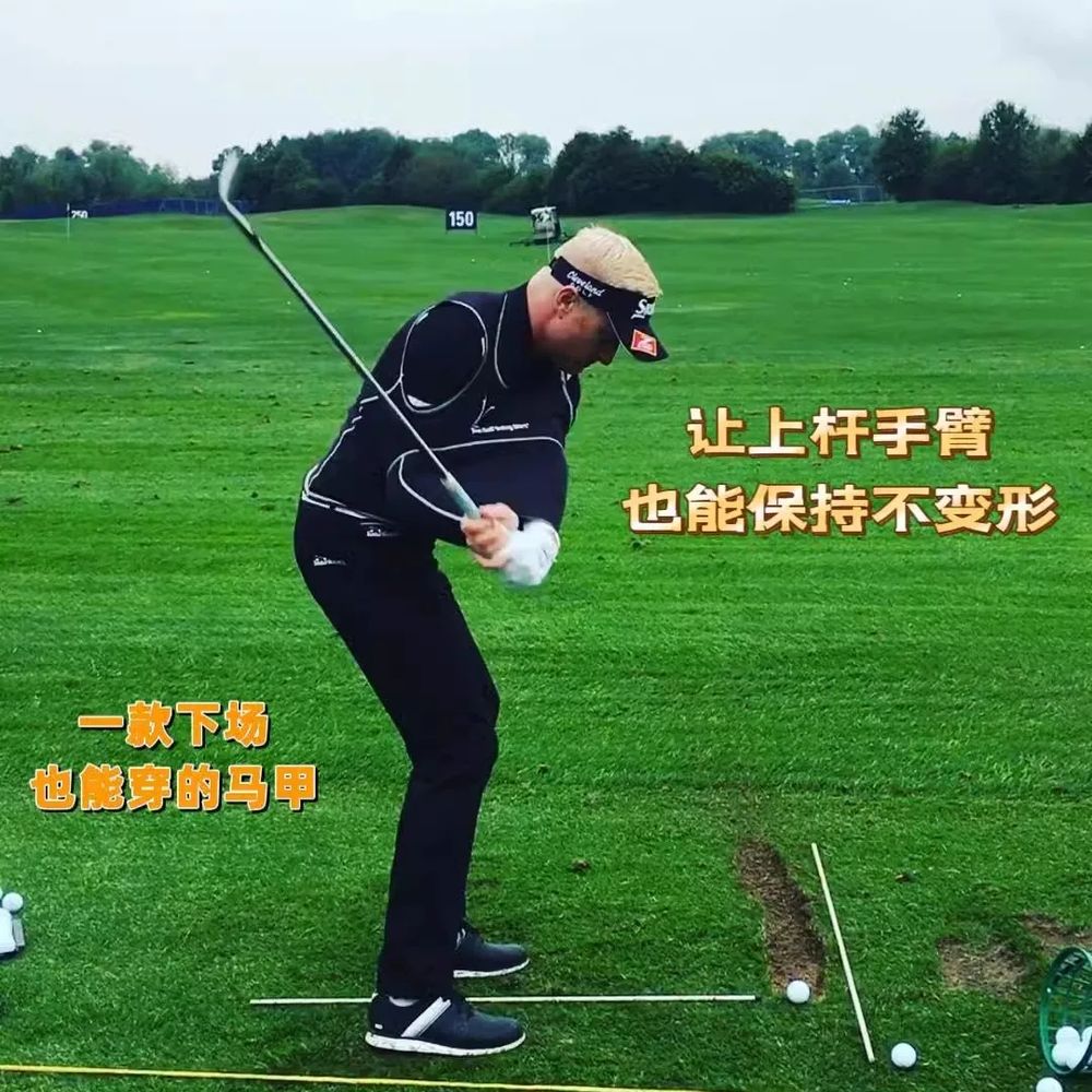 골프 조끼 연습 트레이닝 옷 검정 셔츠 S 고정 A. 검은색, A. S - 상세 이미지 4