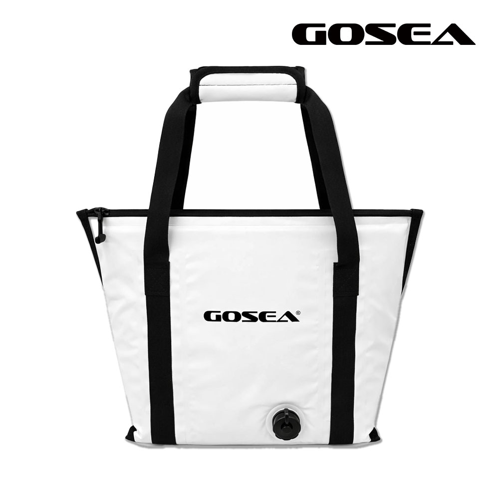 GOSEA 원 팩 쿨러백 휴대용 아이스 백 가방 소프트 쿨러 캠핑 보냉 화이트 - 상품 이미지