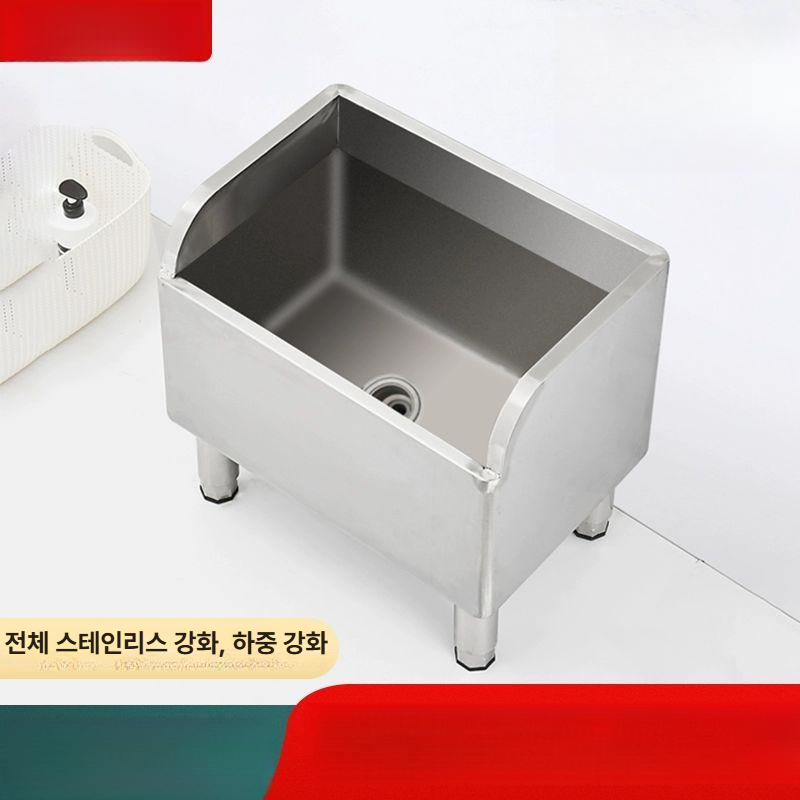 대걸레 개수대 스텐 마대 스테인레스 청소 야외 학교 병원 캠핑장 마포 세정대 밀대 - 상세 이미지 3