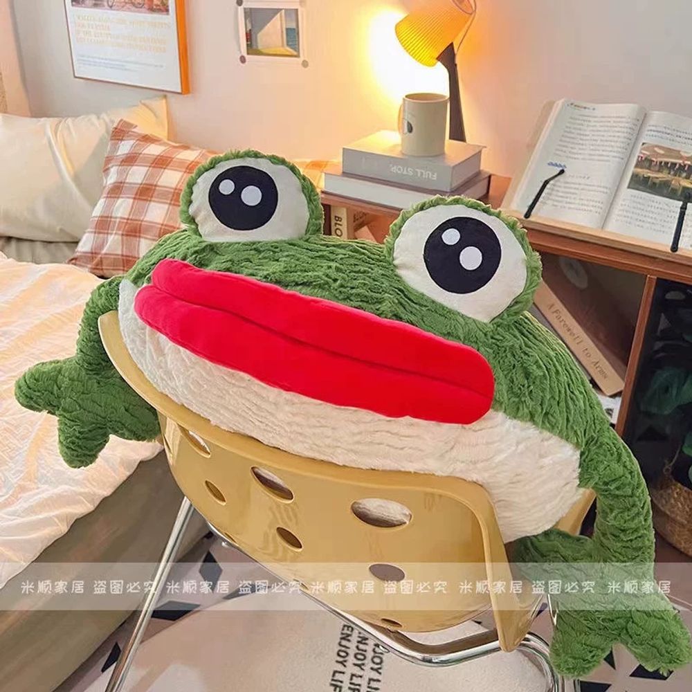 개구리 인형 대형 차량 애착 베개 35cm 녹색 소 A. 붉은입개구리, A. 소형 35cm - 상세 이미지 5