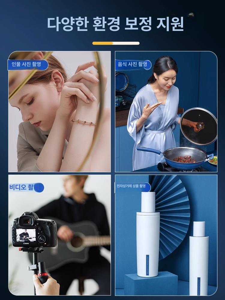 배경지 고정기 사진 조명 천장 거치대 장비 삼각대 고정 48000lm 표준 풀스크린 보조광 + 이미지 6