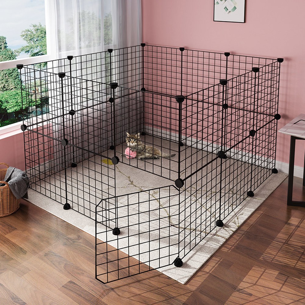 길냥이 케 그린 레이어 6매 세트 바퀴달린 개집 고양이 61X43X58 실내 강아지 애견호텔장 수지타일아이보리 6매 세트 수지타일아이보리 - 상품 이미지