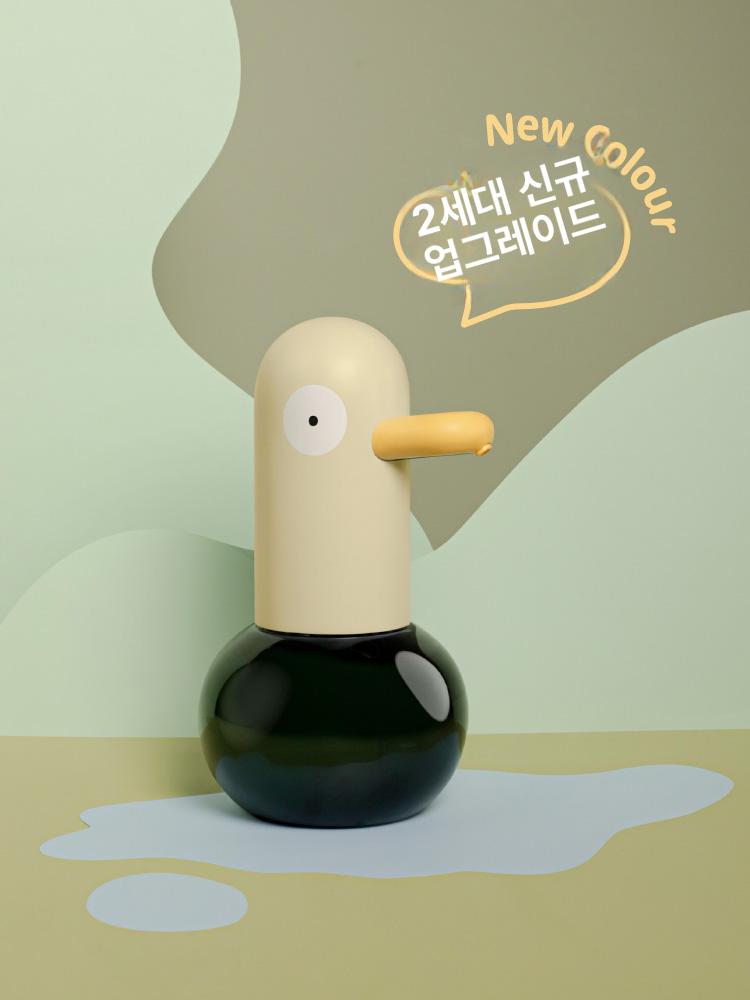 욕실용 거품형 비누거치대 포함 손세정기 주방세제 겸용 옐로우 기계만 - 상세 이미지 2