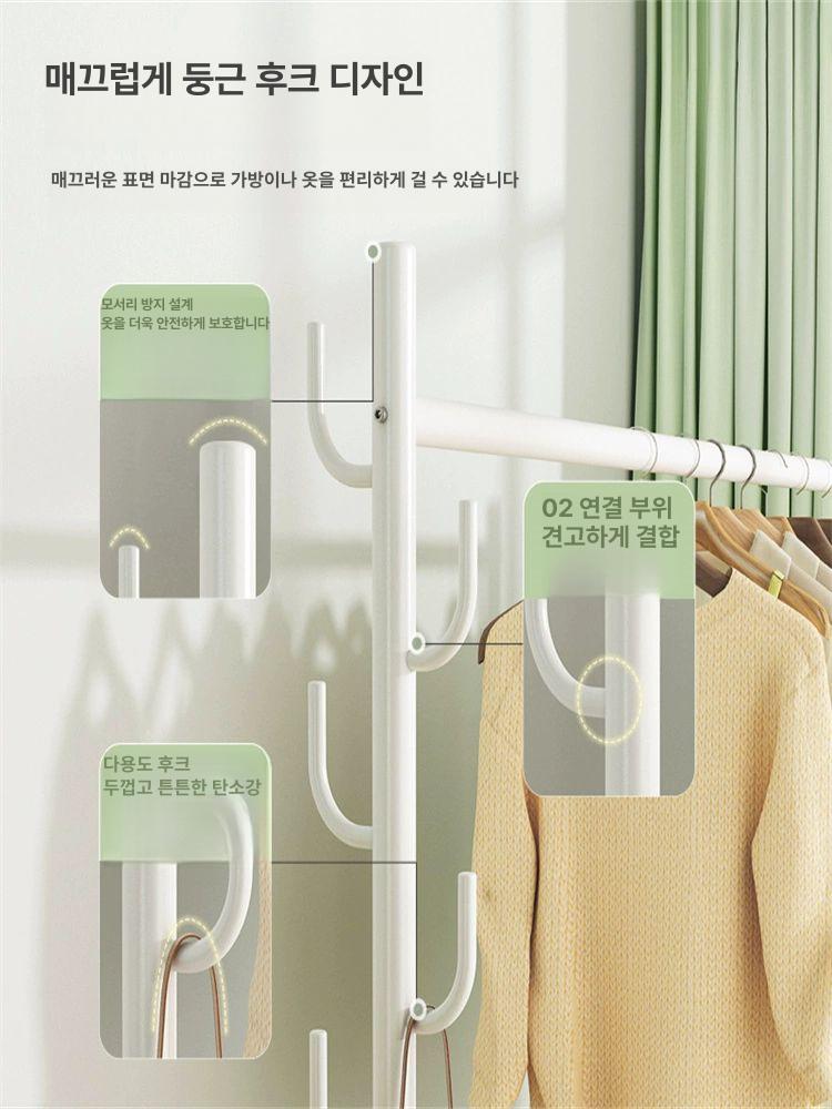 이동식 스탠드 바퀴 달린 거실 수납 세탁실 다용도 무광 더블 칸 120cm 화이트 - 상세 이미지 2